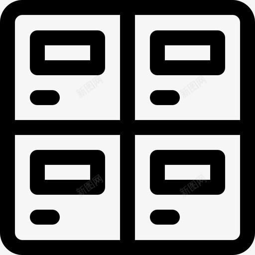 储物柜电子商务101线性图标svg_新图网 https://ixintu.com 储物柜 电子商务101 线性