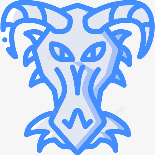 龙幻想12蓝色图标svg_新图网 https://ixintu.com 幻想12 蓝色 龙