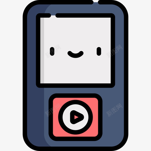 Mp3播放器音乐商店7线性颜色图标svg_新图网 https://ixintu.com Mp3播放器 线性颜色 音乐商店7