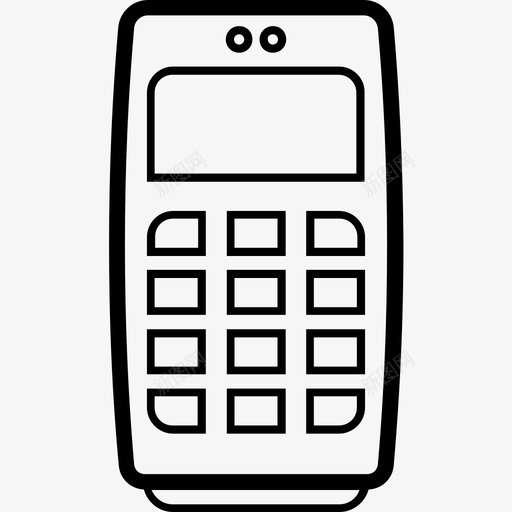 手机底部复古图标svg_新图网 https://ixintu.com 复古 屏幕 底部 手机