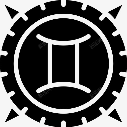双子座天文学12填充图标svg_新图网 https://ixintu.com 双子座 填充 天文学12