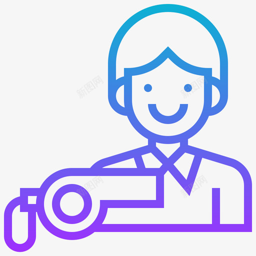 教练篮球14梯度图标svg_新图网 https://ixintu.com 教练 梯度 篮球14