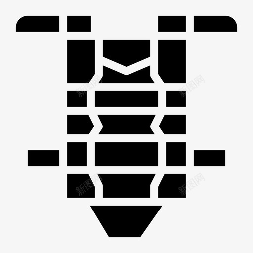 护胸运动背心图标svg_新图网 https://ixintu.com 护胸 棒球实心 背心 运动