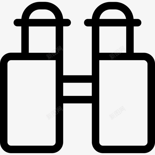 双筒望远镜陆军5号直线式图标svg_新图网 https://ixintu.com 双筒望远镜 直线式 陆军5号