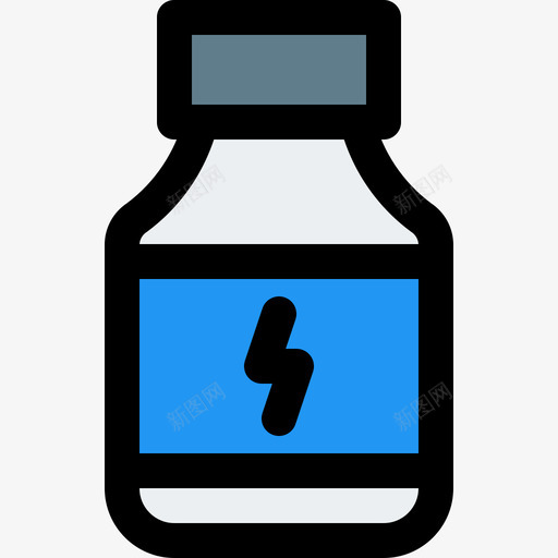 蛋白粉运动型30线性颜色图标svg_新图网 https://ixintu.com 线性颜色 蛋白粉 运动型30