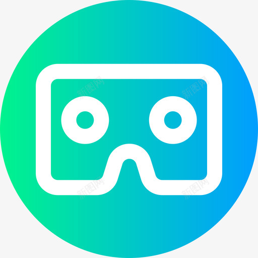 Vr眼镜游戏54圆形图标svg_新图网 https://ixintu.com Vr眼镜 圆形 游戏54
