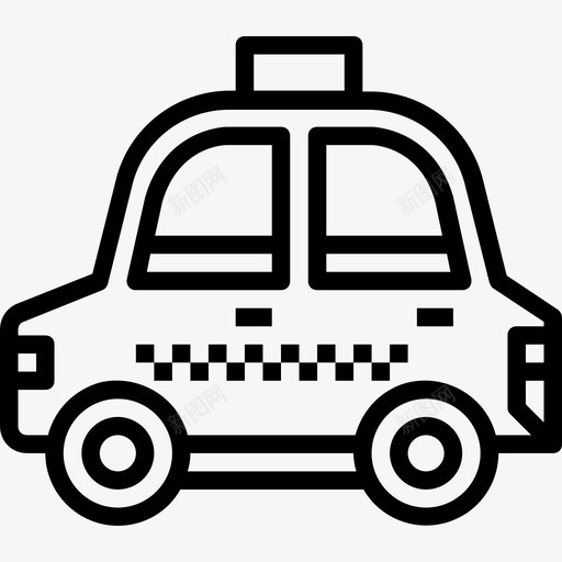 出租车24小时酒店服务直达图标svg_新图网 https://ixintu.com 24小时酒店服务 出租车 直达