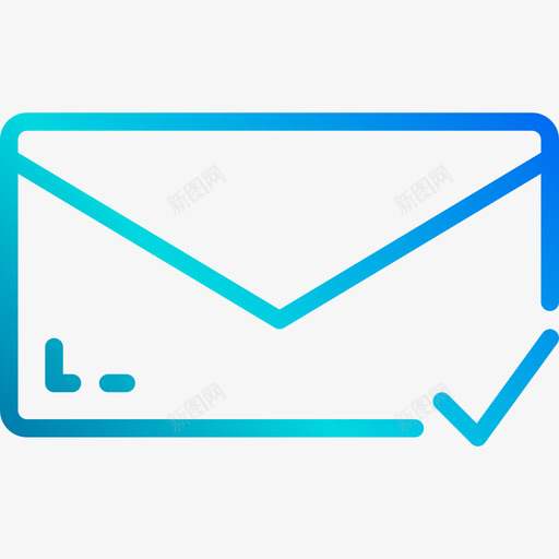 电子邮件通信104线性梯度图标svg_新图网 https://ixintu.com 电子邮件 线性梯度 通信104