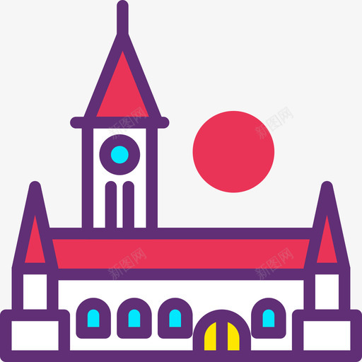 修道院旅行131魔法图标svg_新图网 https://ixintu.com 修道院 旅行131 魔法