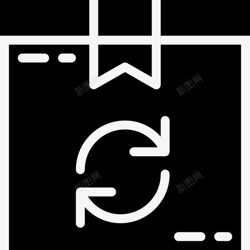 包裹交付42实心图标svg_新图网 https://ixintu.com 交付42 包裹 实心