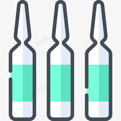 注射器药物14双色图标svg_新图网 https://ixintu.com 双色 注射器 药物14