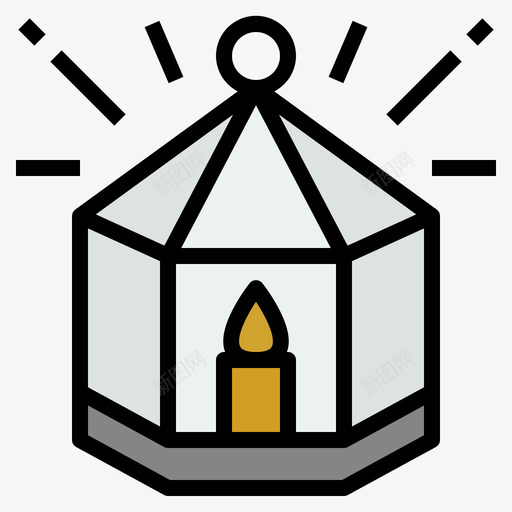 蜡烛圣诞116线形颜色图标svg_新图网 https://ixintu.com 圣诞116 线形颜色 蜡烛