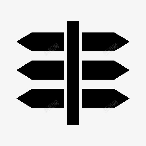 路标方向指引图标svg_新图网 https://ixintu.com 指引 方向 标牌 路标