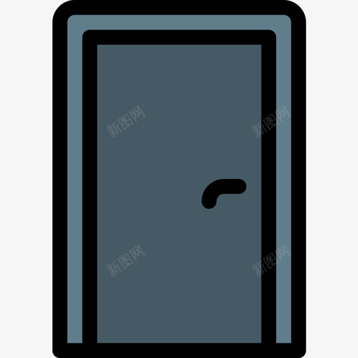 门基本图标5线颜色svg_新图网 https://ixintu.com 基本图标5 线颜色 门