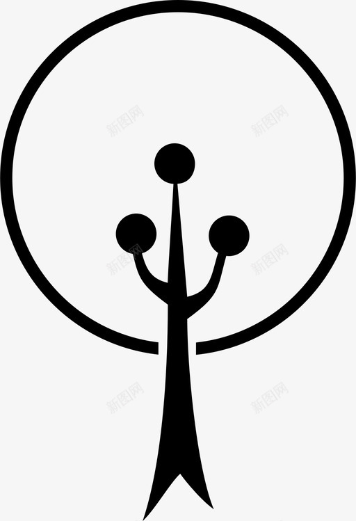树森林橡树图标svg_新图网 https://ixintu.com 树 树木 森林 植物 橡树