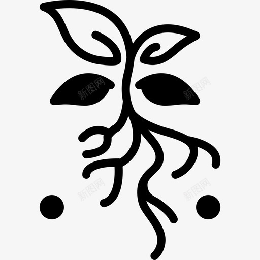 植物环境植物群图标svg_新图网 https://ixintu.com 地下 天然 植物 植物群 环境