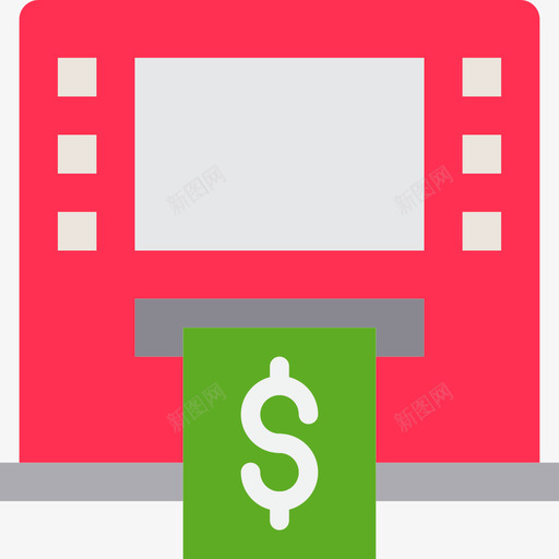 Atm购物和电子商务6扁平图标svg_新图网 https://ixintu.com Atm 扁平 购物和电子商务6