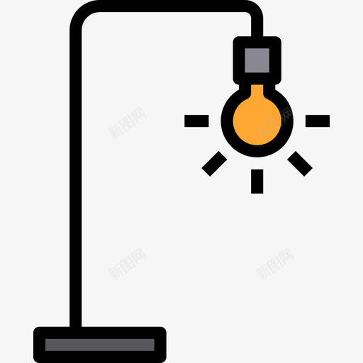 灯柱灯6线颜色图标svg_新图网 https://ixintu.com 灯6 灯柱 线颜色