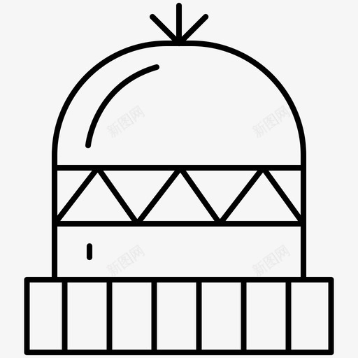 羊毛帽子寒冷装饰图标svg_新图网 https://ixintu.com 冬天 寒冷 羊毛帽子 装饰 露营