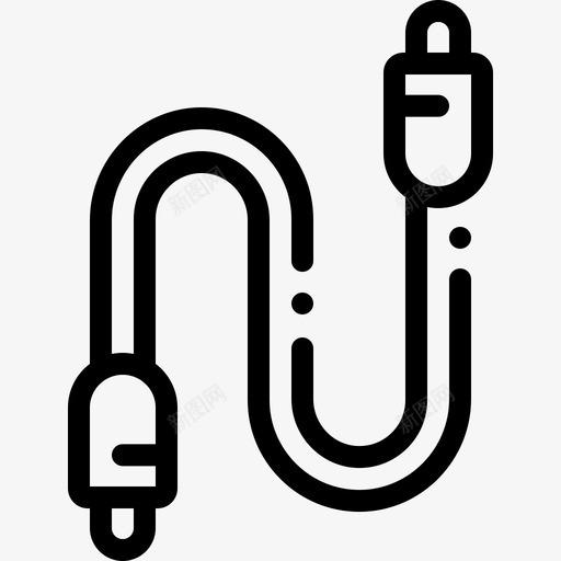 杰克有线电视10线制图标svg_新图网 https://ixintu.com 杰克有线电视10线制