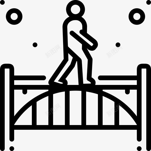 人行天桥人行横道人行道图标svg_新图网 https://ixintu.com 人行天桥 人行横道 人行道 步行