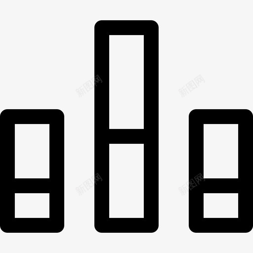 条形图数字营销45线性图标svg_新图网 https://ixintu.com 数字营销45 条形图 线性