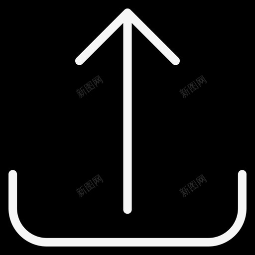 向上箭头基本装备botton4填充图标svg_新图网 https://ixintu.com 向上箭头 基本装备botton4 填充