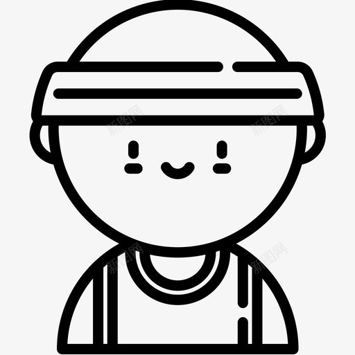 篮球体育头像7直线型图标svg_新图网 https://ixintu.com 体育头像7 直线型 篮球
