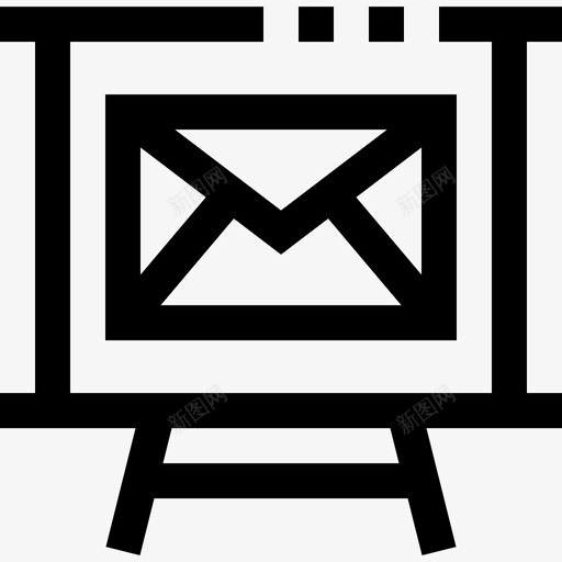 电子邮件社交和交流直系图标svg_新图网 https://ixintu.com 电子邮件 直系 社交和交流