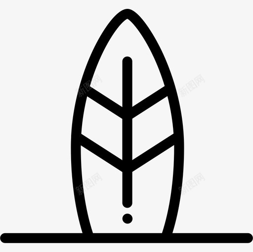 冲浪假期37线性图标svg_新图网 https://ixintu.com 假期37 冲浪 线性