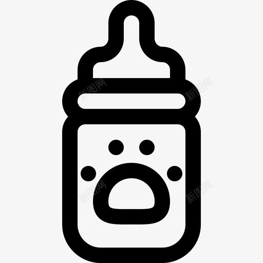 奶瓶宠物店37直线型图标svg_新图网 https://ixintu.com 奶瓶 宠物店37 直线型