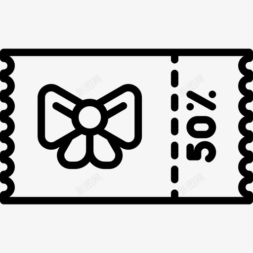 优惠券购物中心6号直邮图标svg_新图网 https://ixintu.com 优惠券 直邮 购物中心6号