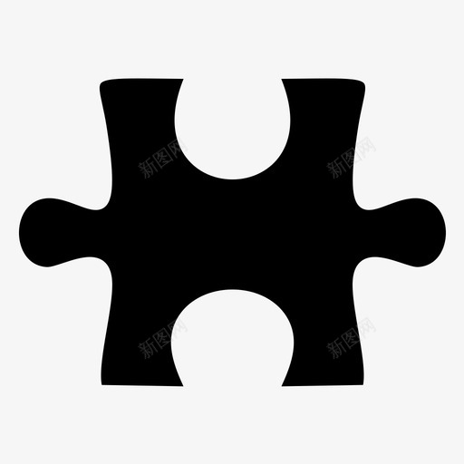 拼图游戏拼图块图标svg_新图网 https://ixintu.com 拼图游戏拼图块