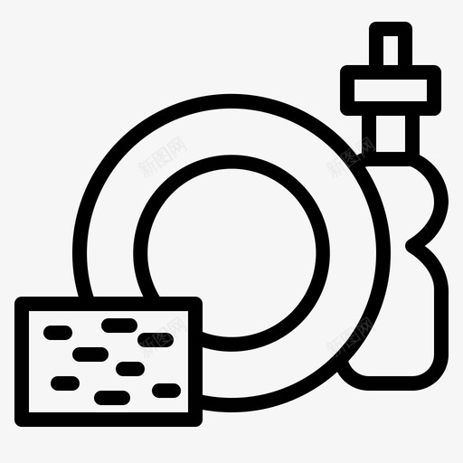 洗碗浴室清洁图标svg_新图网 https://ixintu.com 家 工具 洗碗 浴室 清洁 清洁工具 设备