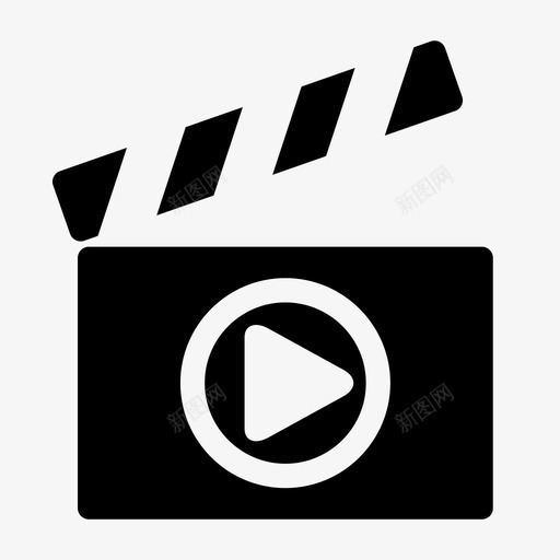 电影导演剪辑大片娱乐图标svg_新图网 https://ixintu.com 大片 娱乐 流媒体 电影导演剪辑 视频