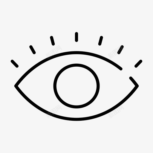 眼睛粗体金色图标svg_新图网 https://ixintu.com 已售 杂项 眼睛 私人 粗体 金色