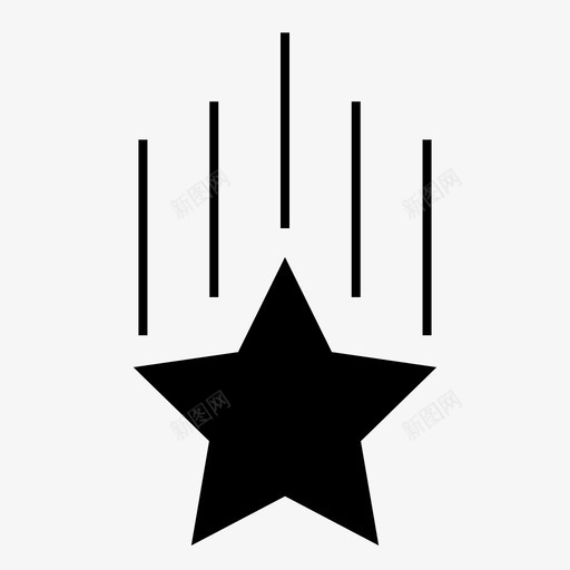 彗星坠落流星图标svg_新图网 https://ixintu.com 坠落 天空 太空 彗星 流星