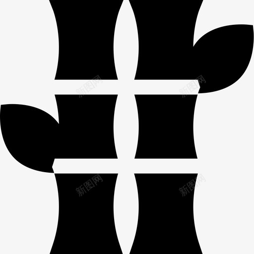 竹子亚洲餐厅7填充图标svg_新图网 https://ixintu.com 亚洲餐厅7 填充 竹子