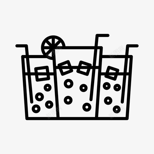 柠檬茶杯子饮料图标svg_新图网 https://ixintu.com 杯子 柠檬茶 饮料