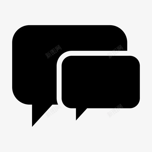 聊天信息聊天快速聊天图标svg_新图网 https://ixintu.com 快速聊天 简单聊天 聊天 聊天信息