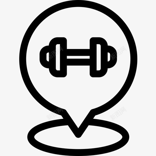 针健身74线性图标svg_新图网 https://ixintu.com 健身74 线性 针