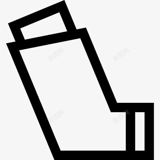 吸入器药房6线性图标svg_新图网 https://ixintu.com 吸入器 线性 药房6