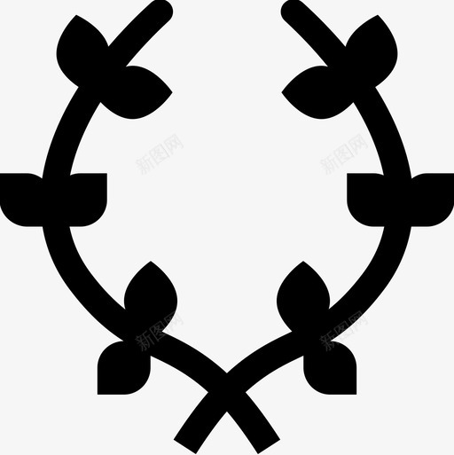 月桂二级方程式填充型图标svg_新图网 https://ixintu.com 二级方程式 填充型 月桂