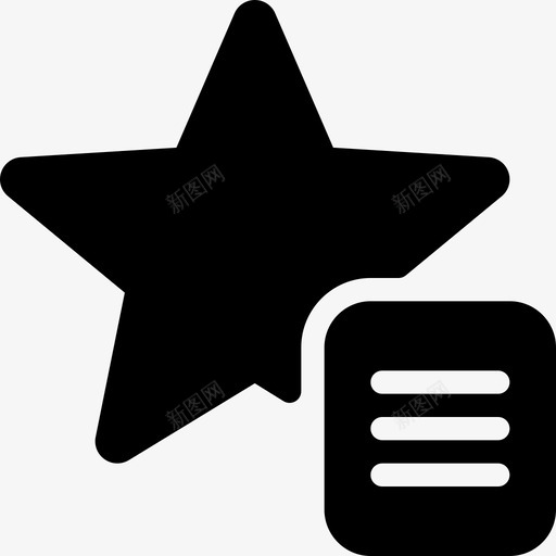 星星书签标签5填充图标svg_新图网 https://ixintu.com 书签标签5 填充 星星