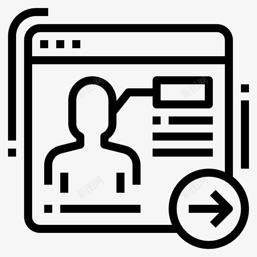 跟进业务人力图标svg_新图网 https://ixintu.com 业务 人力 人力资源 资源 跟进