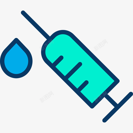 注射医生商店线性颜色图标svg_新图网 https://ixintu.com 医生商店 注射 线性颜色