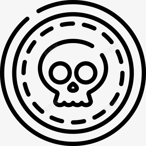 硬币海盗34直系图标svg_新图网 https://ixintu.com 海盗34 直系 硬币