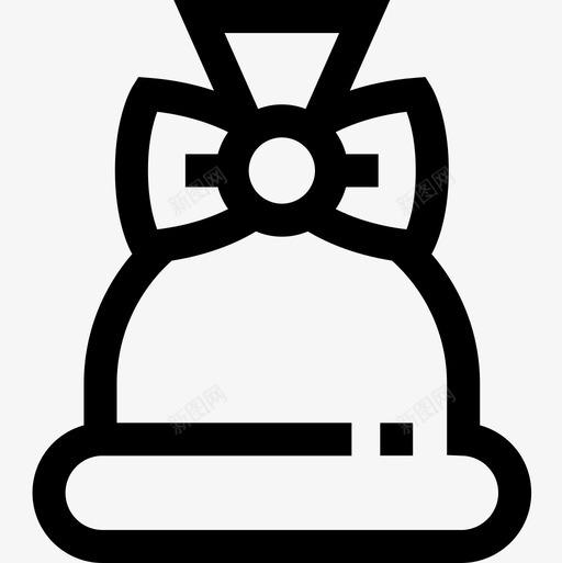 圣诞袋146直线型图标svg_新图网 https://ixintu.com 146 圣诞袋 直线型