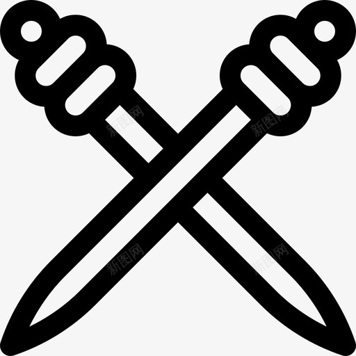 牙签卫生7线性图标svg_新图网 https://ixintu.com 卫生7 牙签 线性