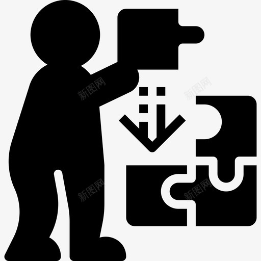 解决方案业务管理25填充图标svg_新图网 https://ixintu.com 业务管理25 填充 解决方案